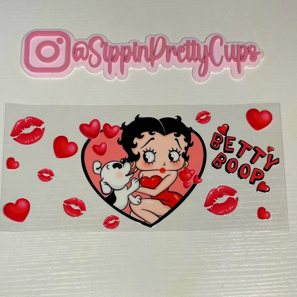 Betty Boop / Betty and Dog Pink Heart