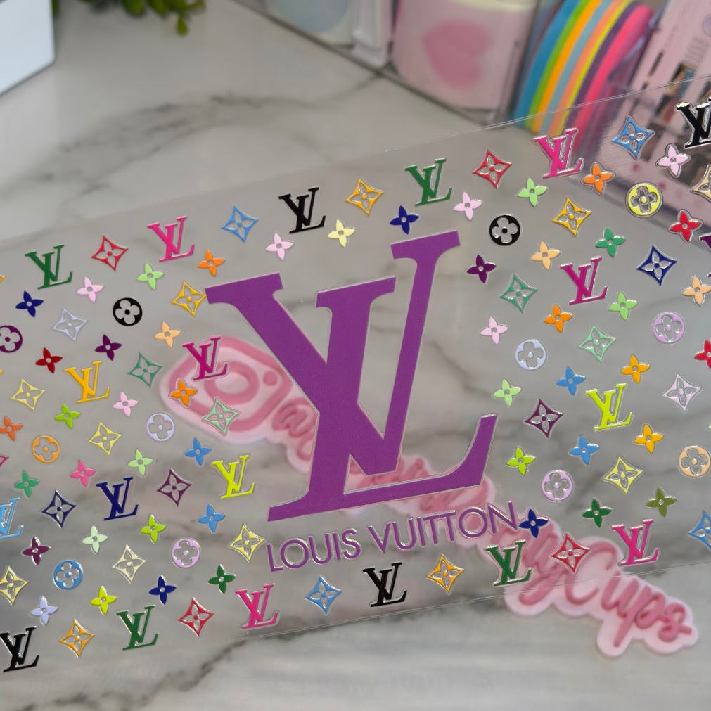 Brand Names / Purple LV colorful