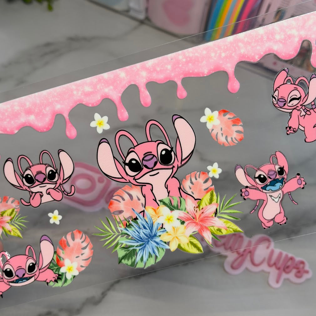 Stitch / Angel Stitch Sparkly Drip