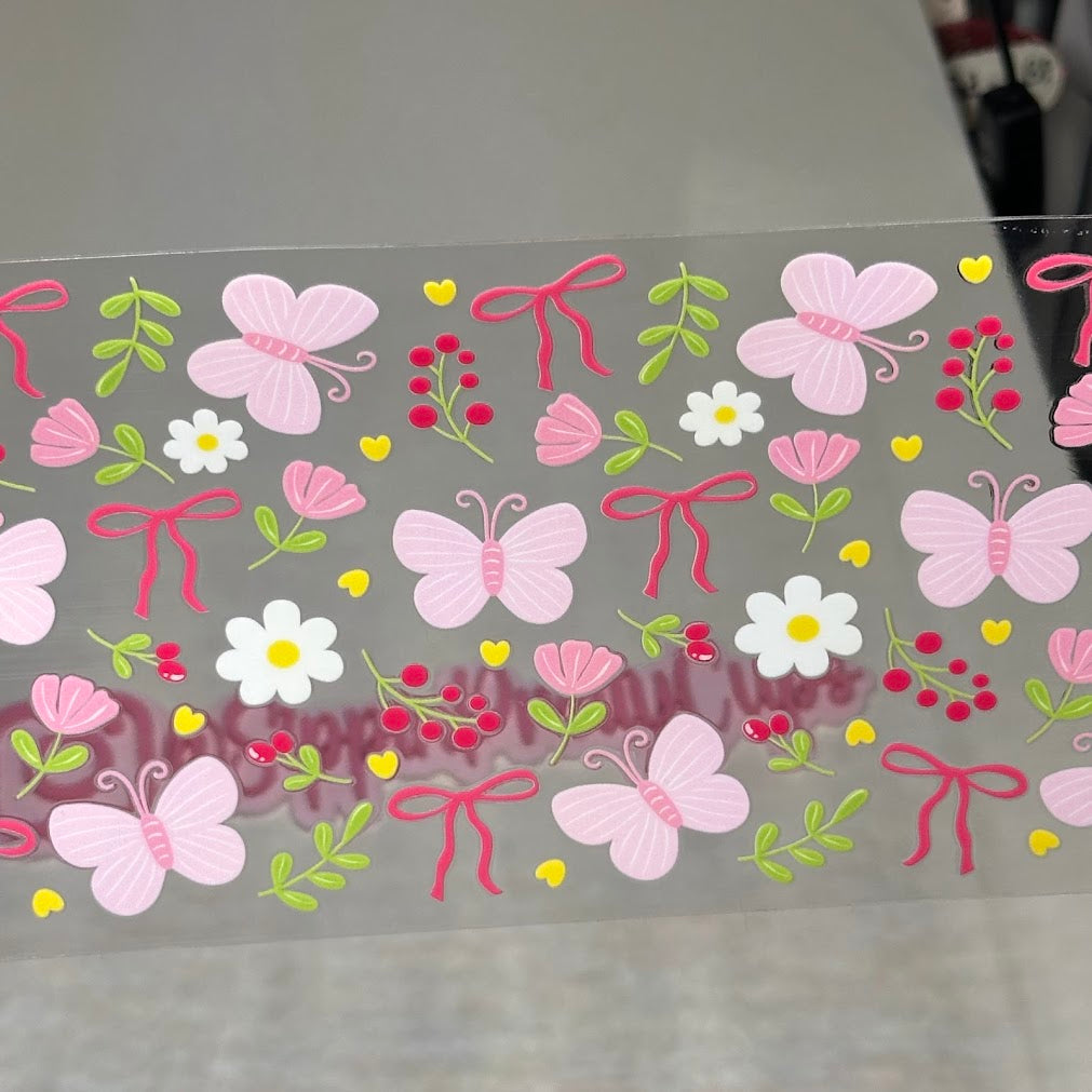 Butterfly / Pink Butterfly Spring and bows