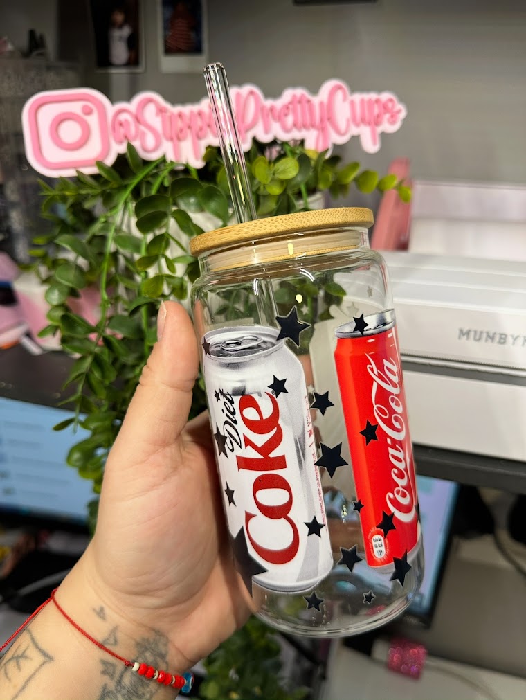 16oz Glass Coca Cola
