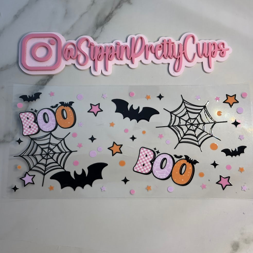 Halloween / BOO spiderwebs and bats