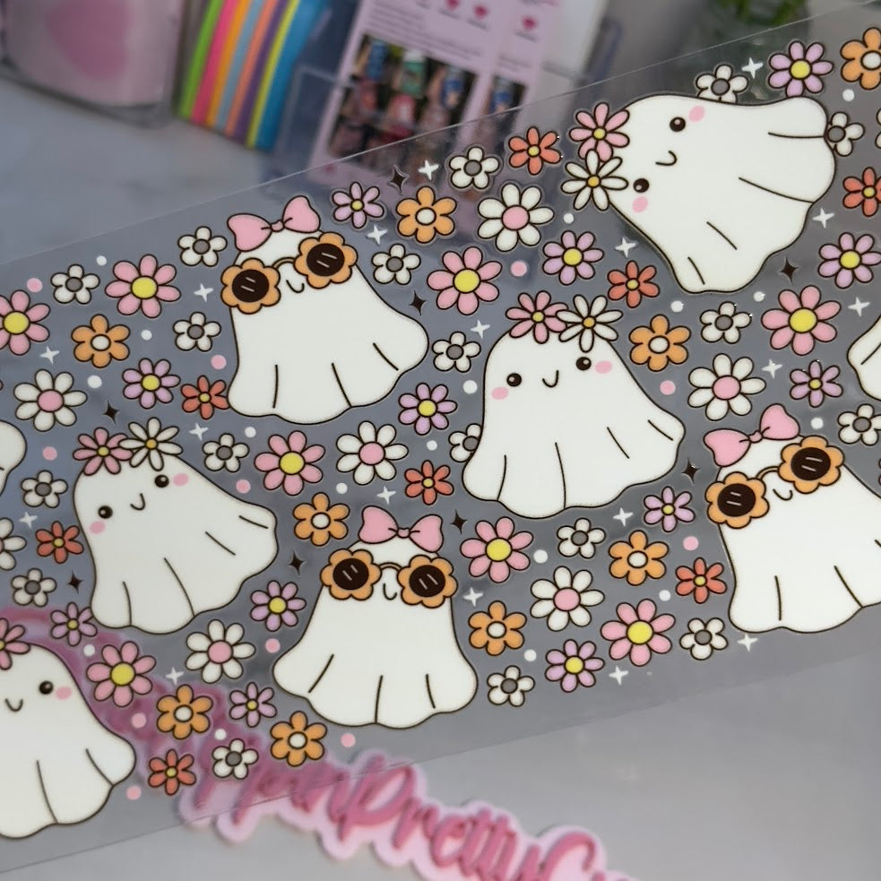 Halloween / Cute Sunglasses Ghosts flowers