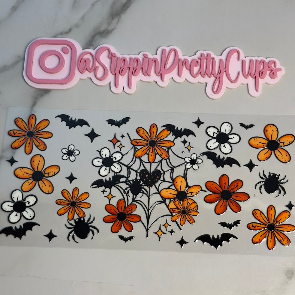 Halloween / SpiderWeb Flowers and Spiders