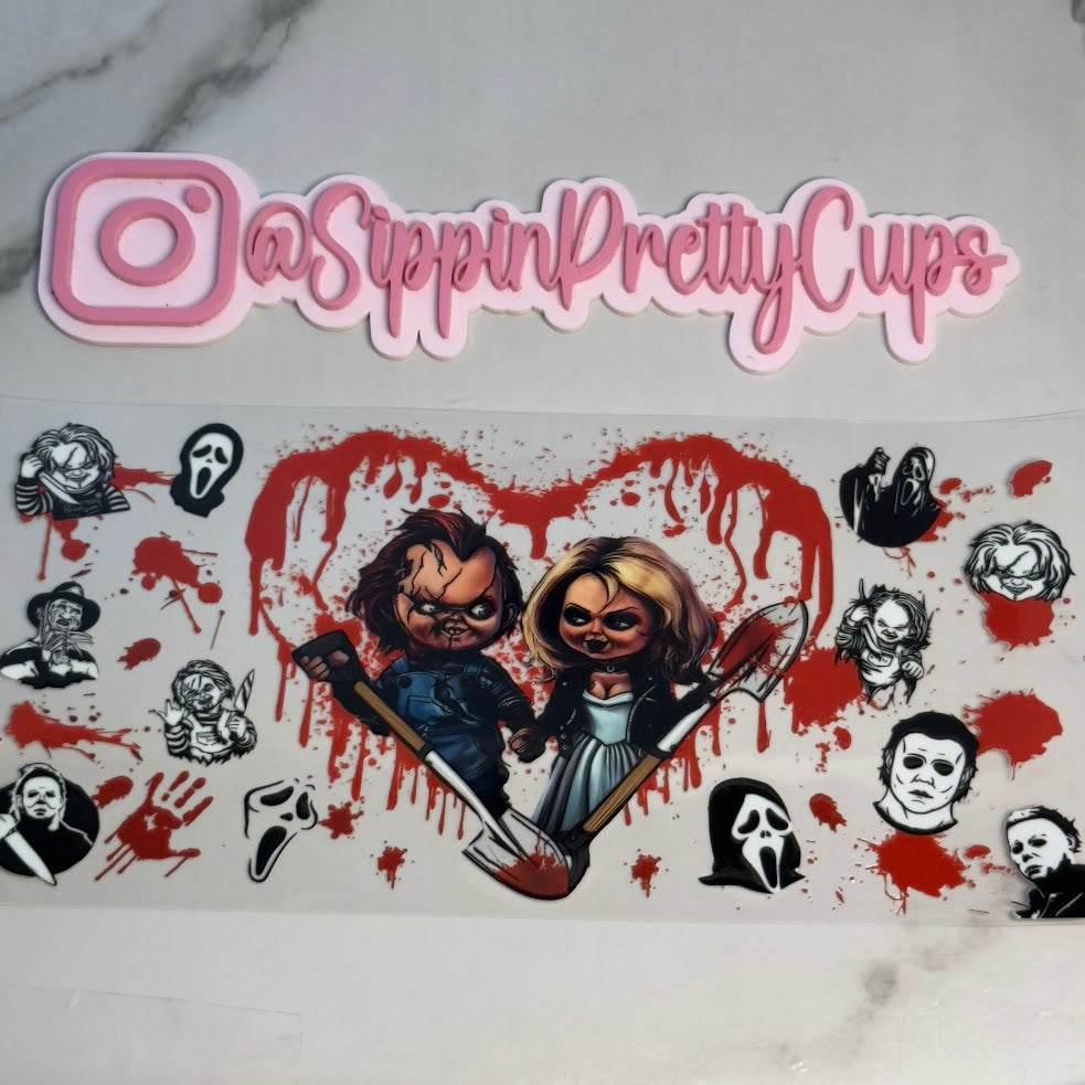 Halloween / Chucky and Tiffany Heart
