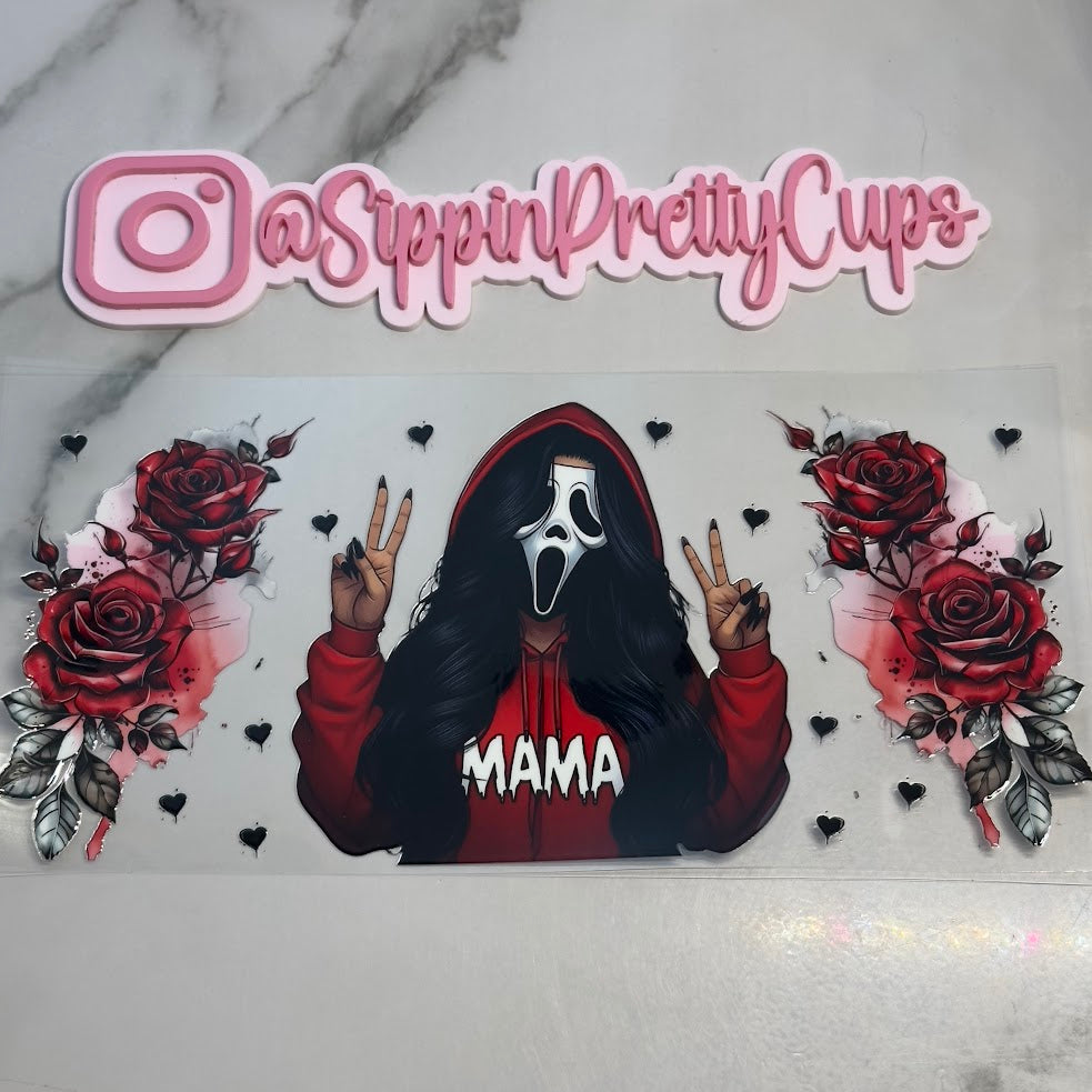Halloween / Ghost Red Mama Roses