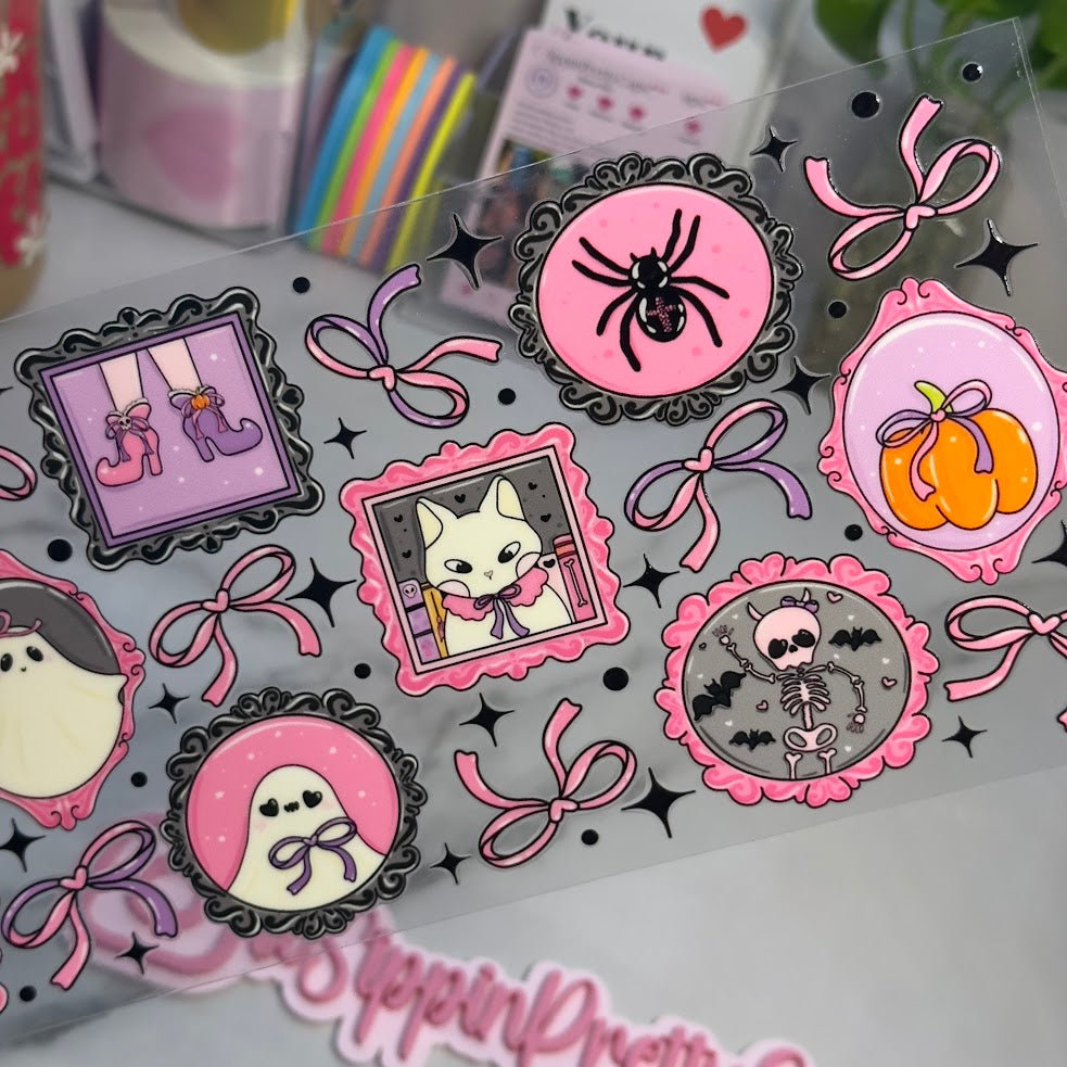 Halloween / Cute Pink Purple Portrait Bows