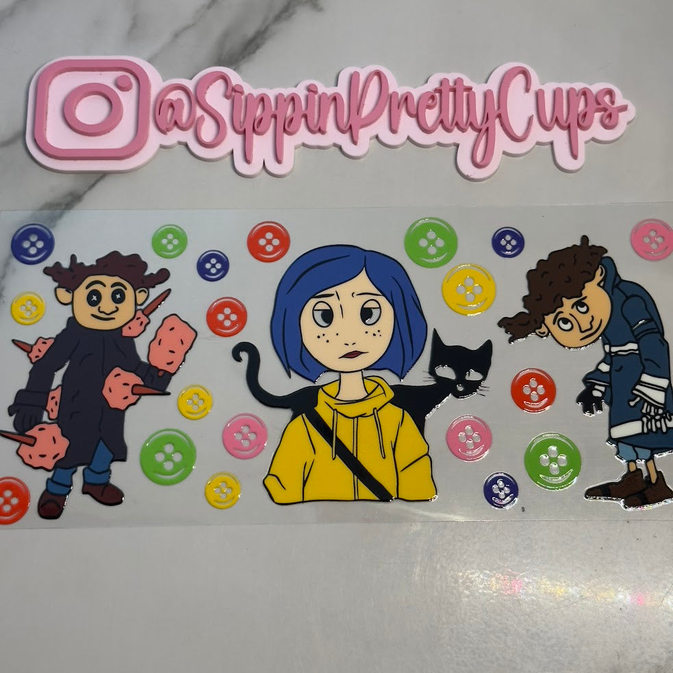 Halloween / Coraline and Wybie Buttons