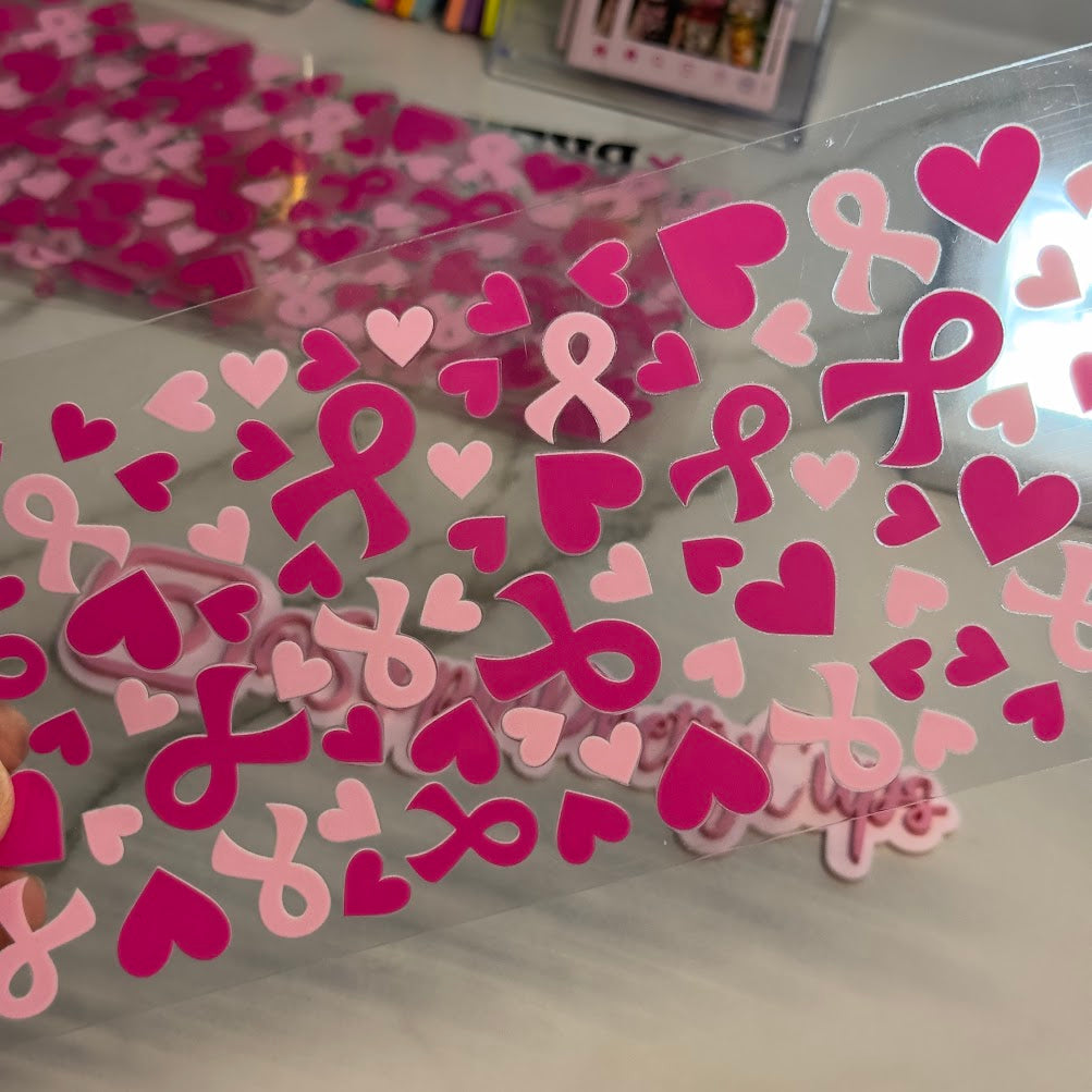 Breast Cancer / Breast Cancer Bows and Hearts