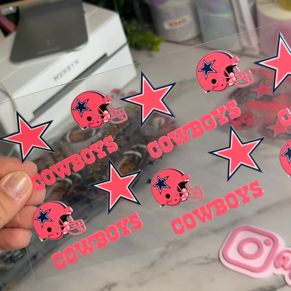 Sports / Hot Pink Cowboys Football Team
