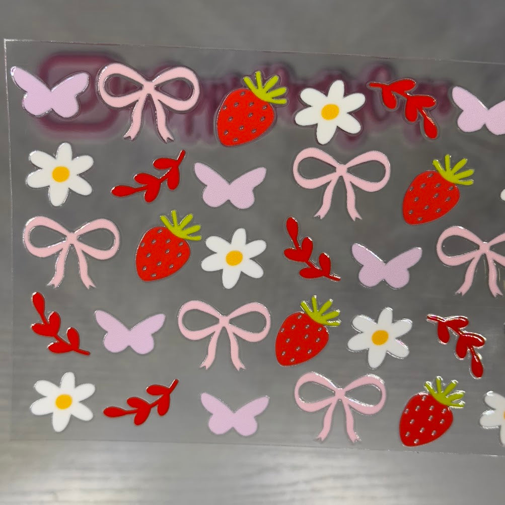 Strawberries and butterflies
