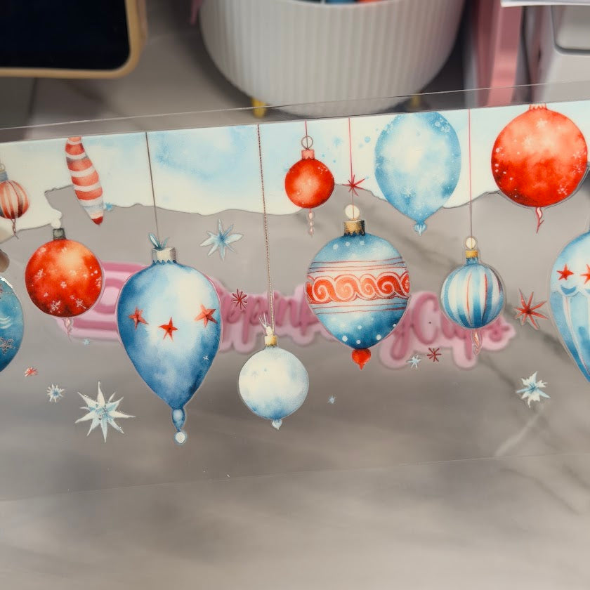 Christmas / Blue & Red Christmas Ornaments