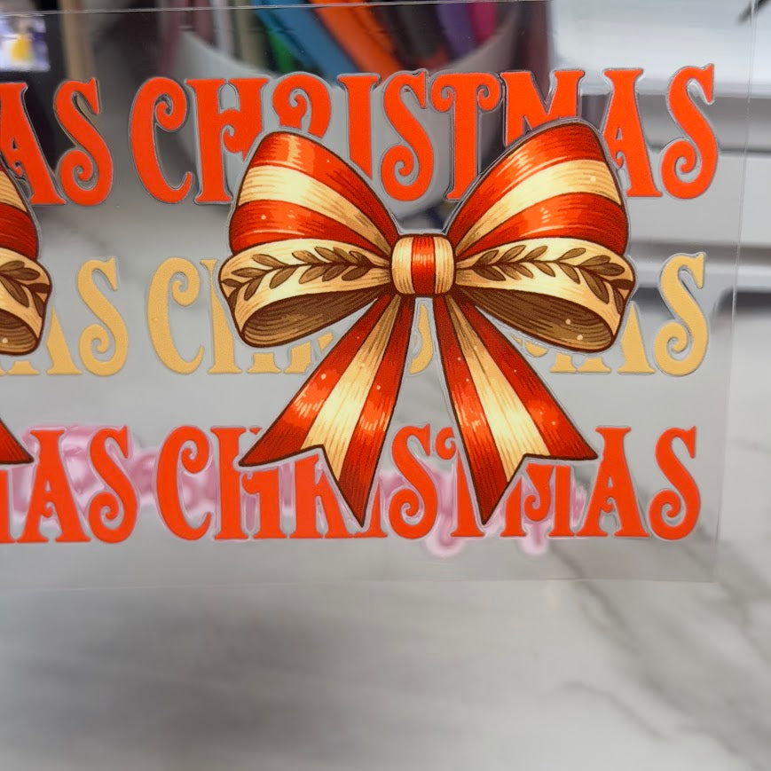 Christmas / Christmas Red and Gold Bow