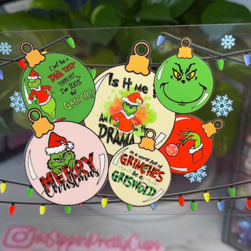 Christmas / Grinch ornaments and Lights