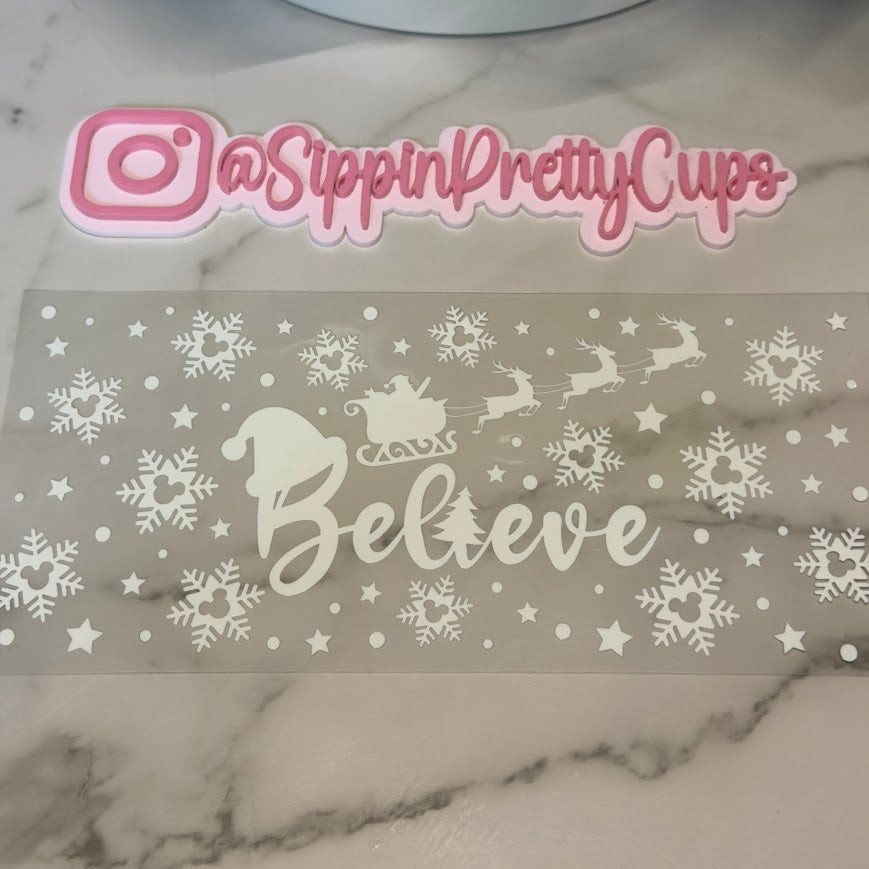 Christmas / White "Believe"