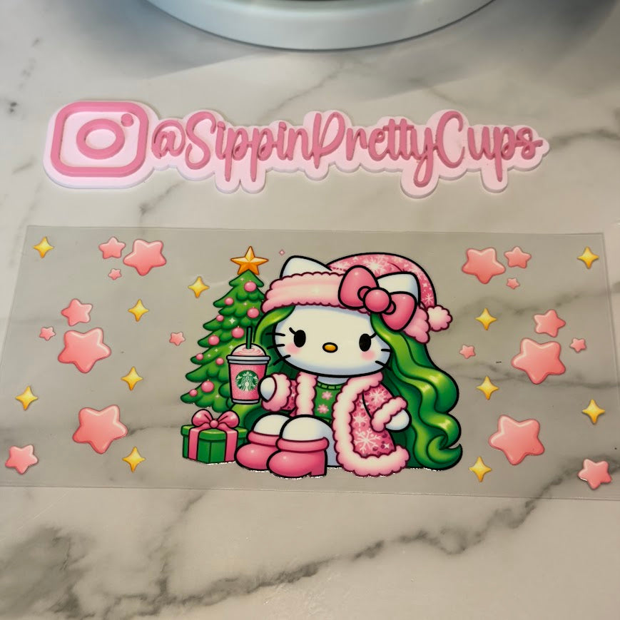 Christmas / Grinch HK Starbie Pink Stars