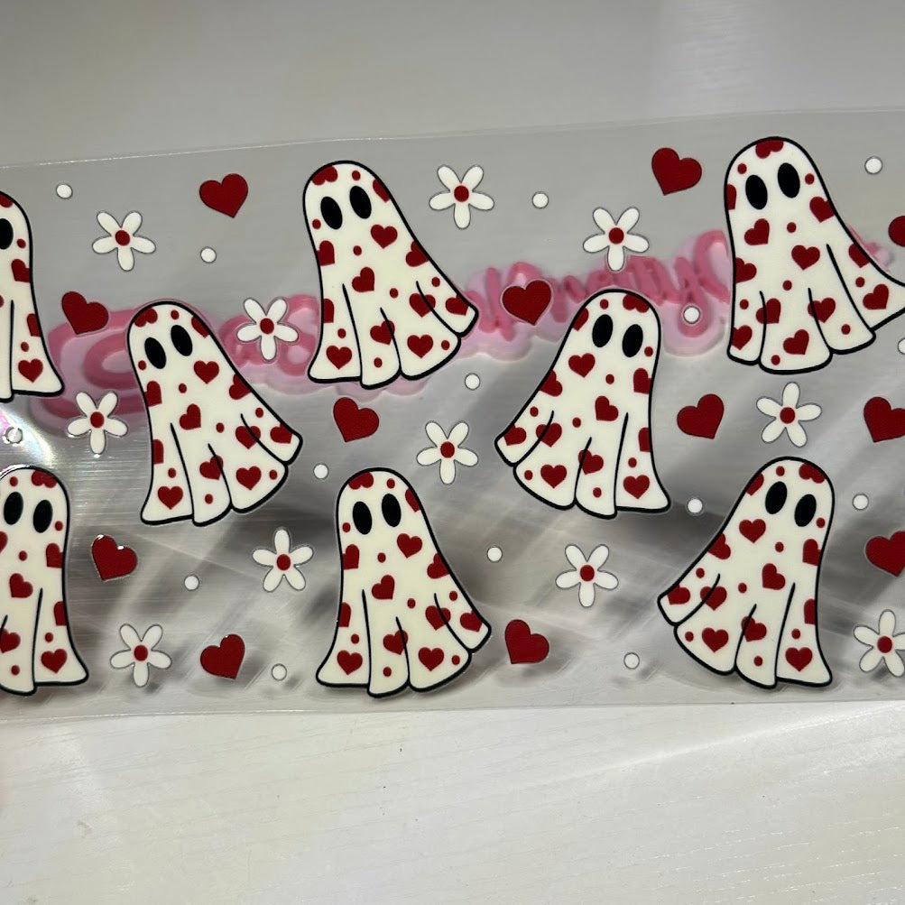 Heart Ghosts and Flowers