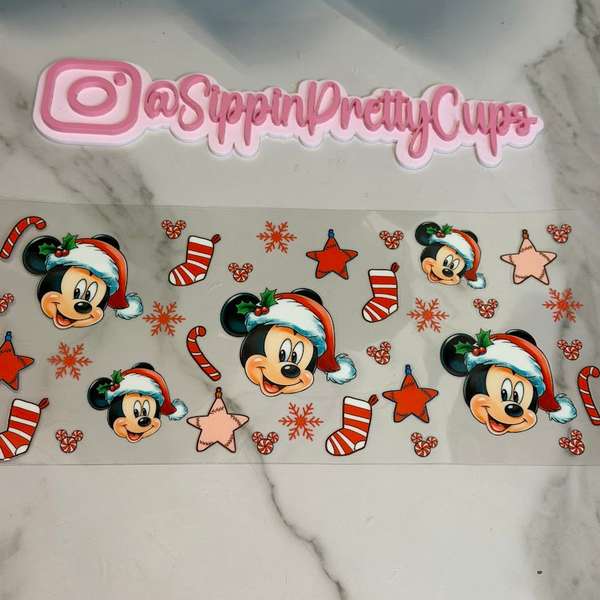 Christmas / Mickey Christmas candy cane and Socks