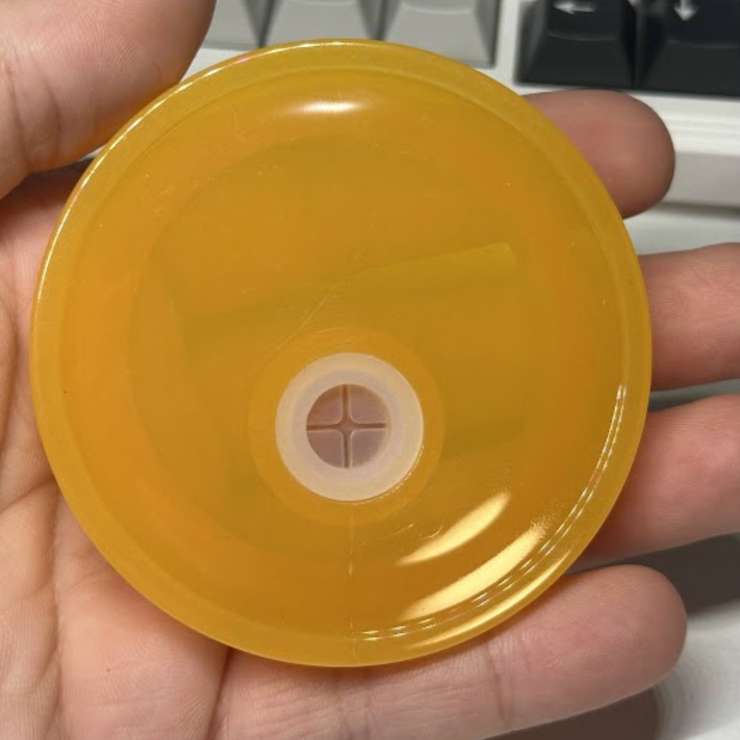 16oz Libby Cup Amber Acrylic lid