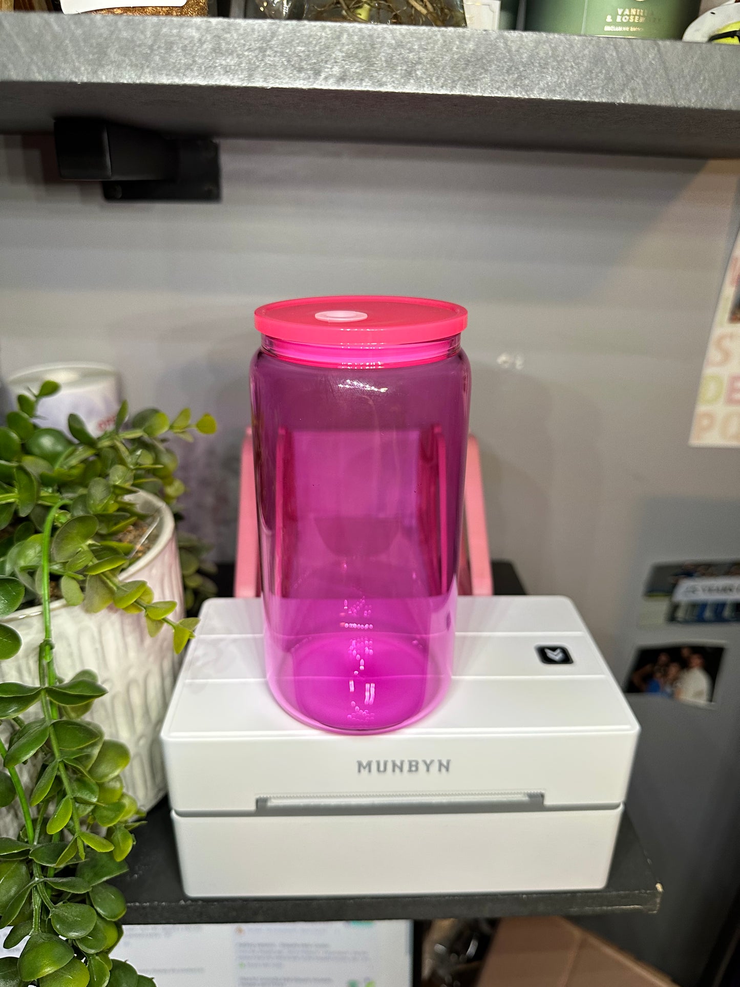 16oz Colored Jelly Glass