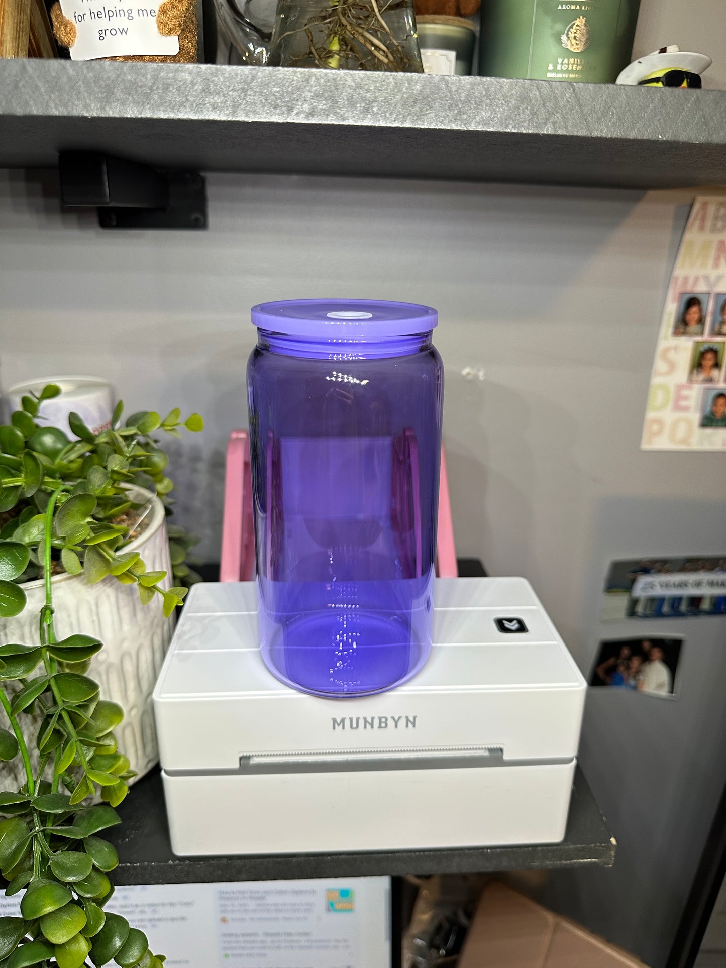 16oz Colored Jelly Glass