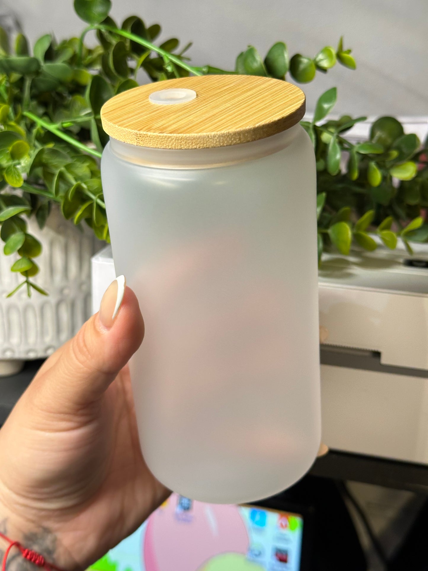 16oz FROSTED GLASS