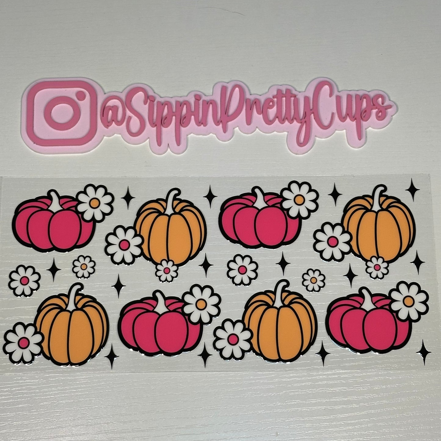 Fall / Orange and Pink Pumpkins