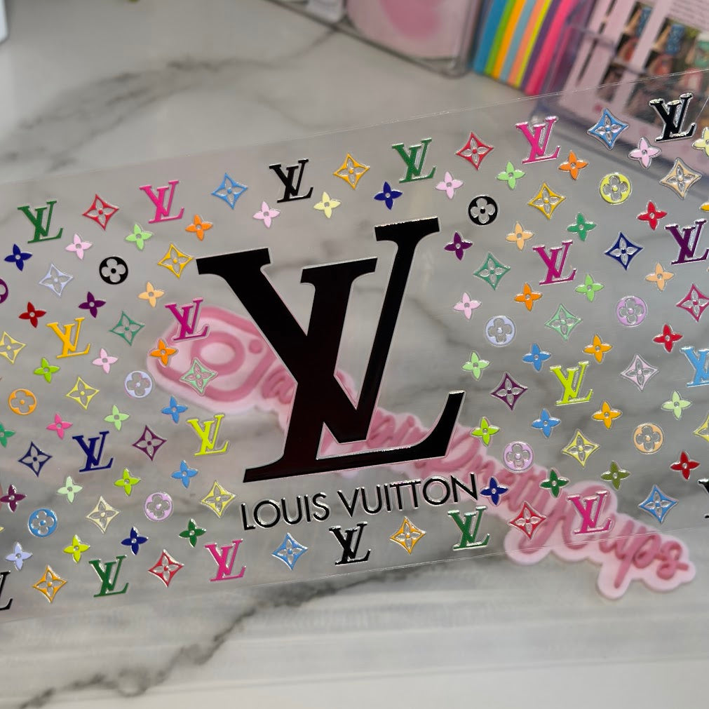 Brand Names / Black LV colorful