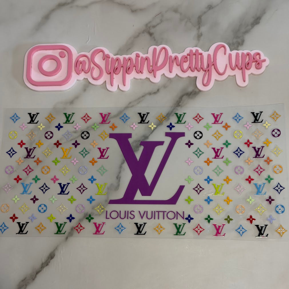 Brand Names / Purple LV colorful