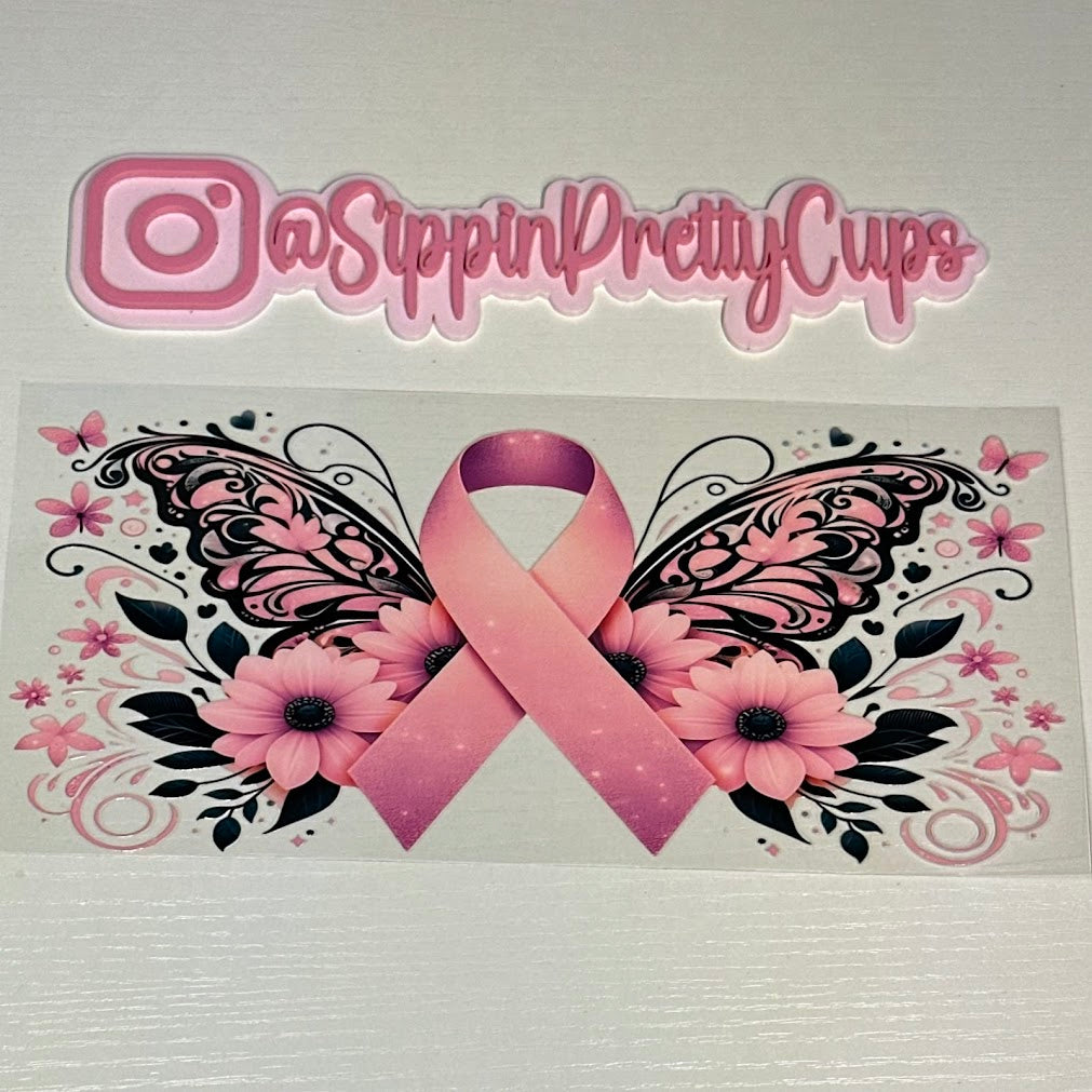 Breast Cancer/ Butterfly Ribbon