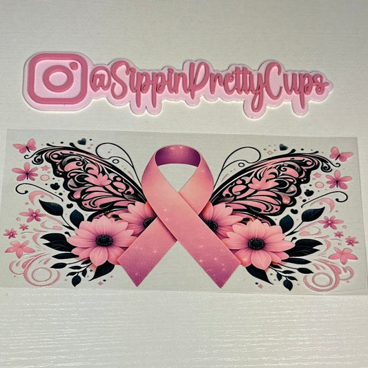 Breast Cancer/ Butterfly Ribbon