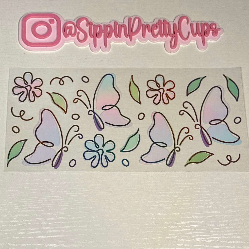 Butterflies / Purple and blue butterflies