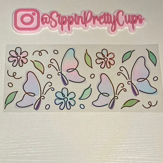 Butterflies / Purple and blue butterflies
