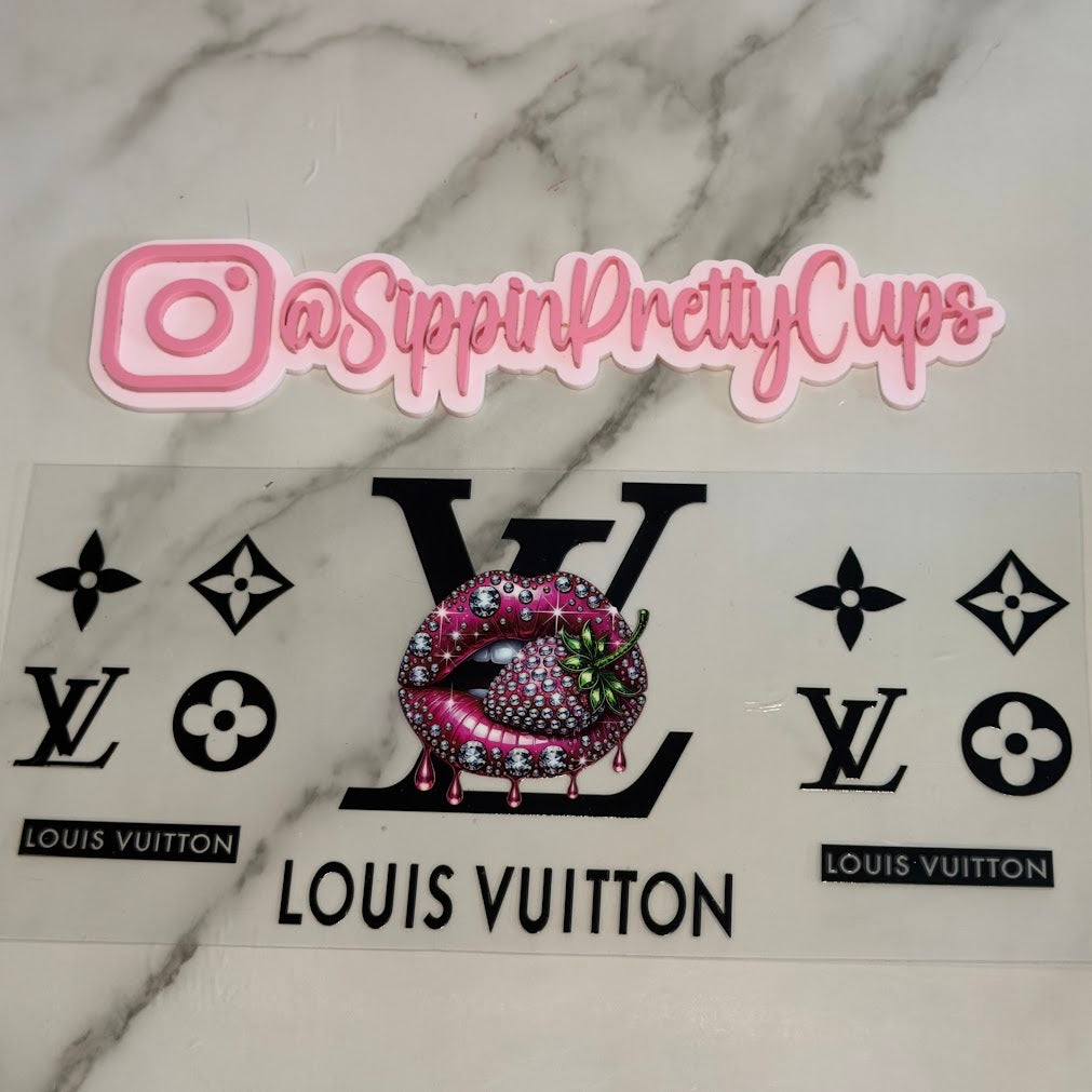 Brand Names / LV Shiny Hot Pink Strawberry Lips