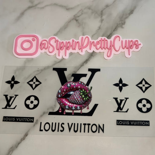 Brand Names / LV Shiny Hot Pink Strawberry Lips