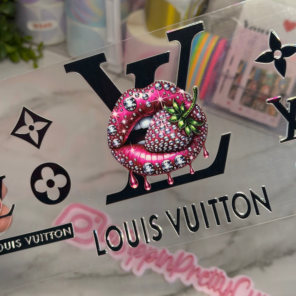 Brand Names / LV Shiny Hot Pink Strawberry Lips