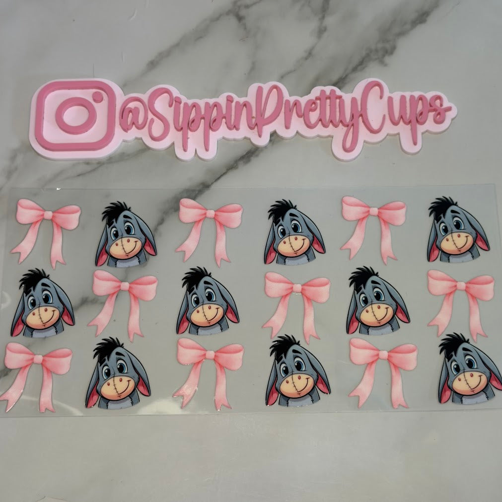 Winnie The Pooh / Eeyore Pink Bows
