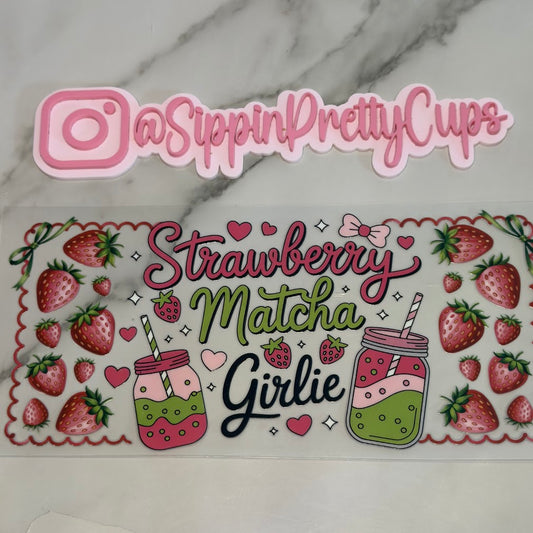 Drinks / Strawberry Matcha Girlie