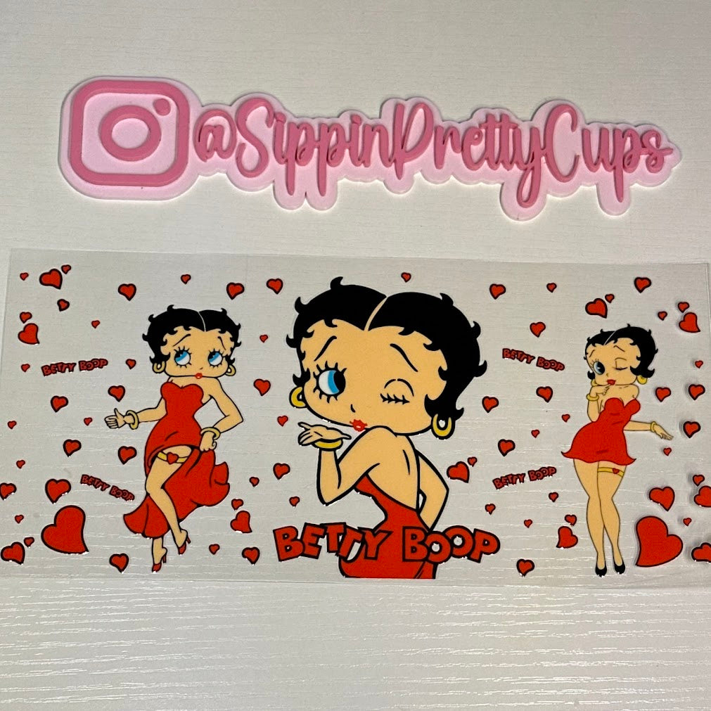Betty Boop / Red hearts