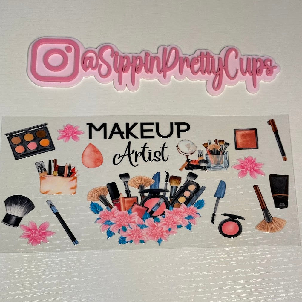 Profession / Makeup Artist pink flowers