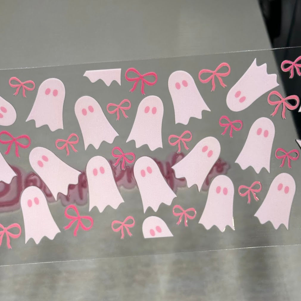 Halloween / Pink ghost and pink bows