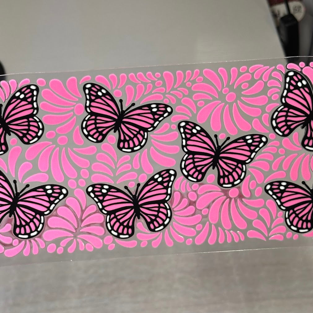 Butterfly / Hot Pink talavera butterfly
