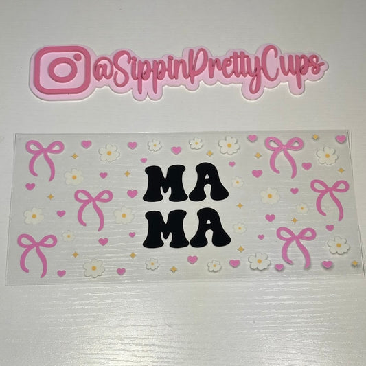 Mom / Mama bows and flowers