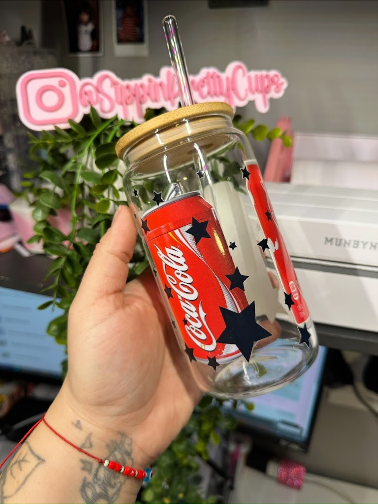 16oz Glass Coca Cola