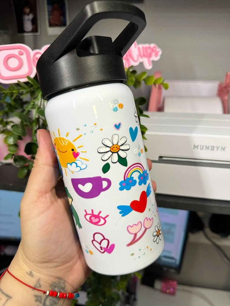 15oz Stainless Steel waterbottle Stitch