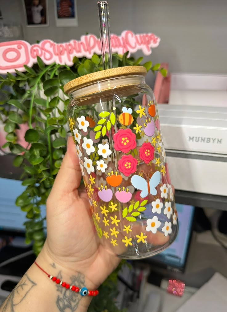 16oz Glass double-sided Spring