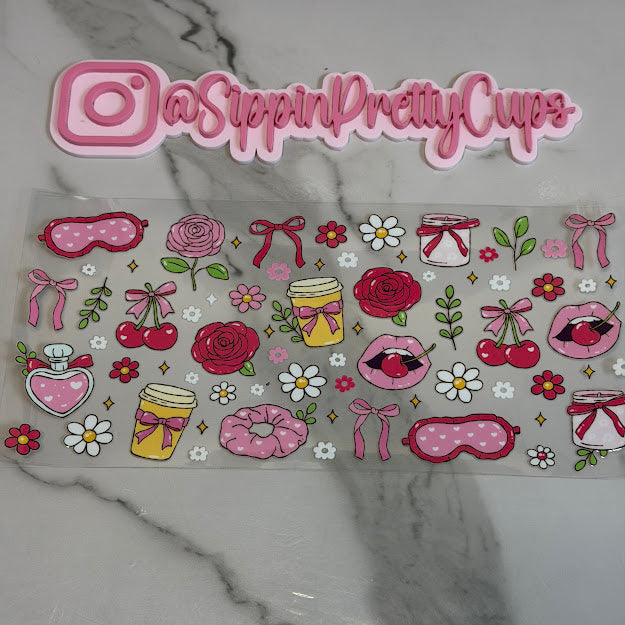 Girly / Girly Things Coffee, Lips, Bows and Flowers