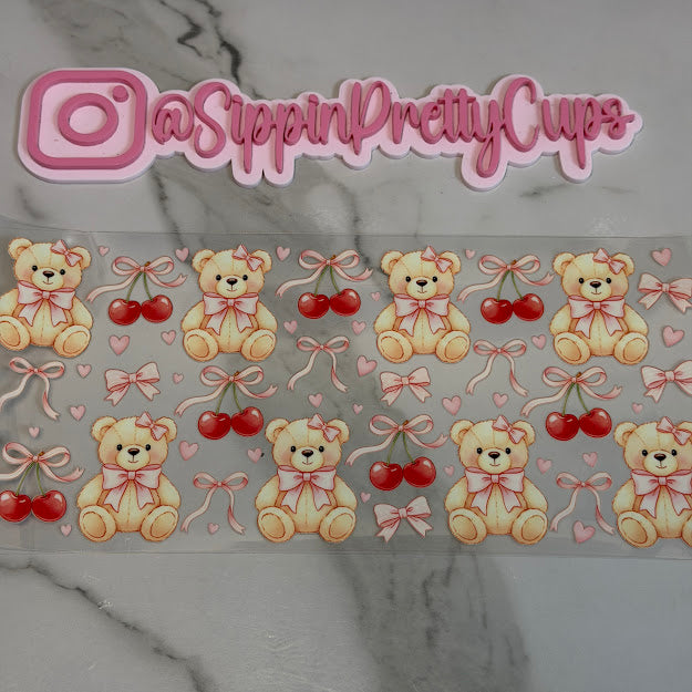 Girly / Teddy Bears Cherry Bows and Hearts