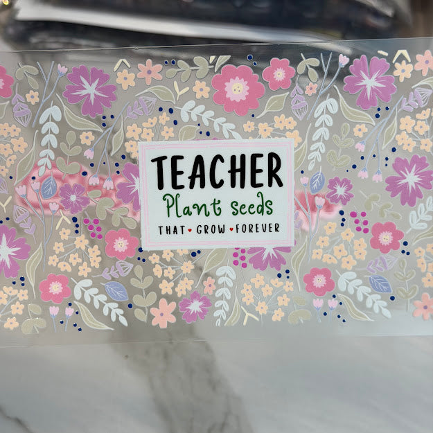 Teachers / Teacher Plant Seeds that grow forever Pink flowers