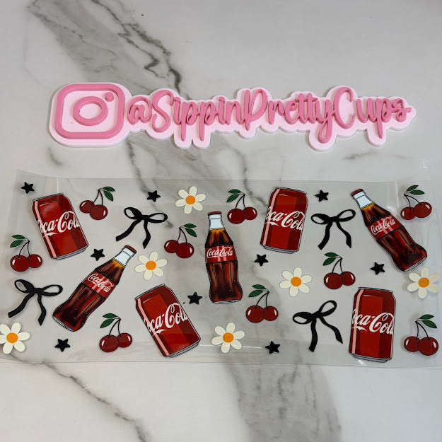 Drinks / Coca Cola Can and Bottle with cherries